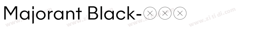 Majorant Black字体转换